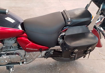 tapizado asiento moto